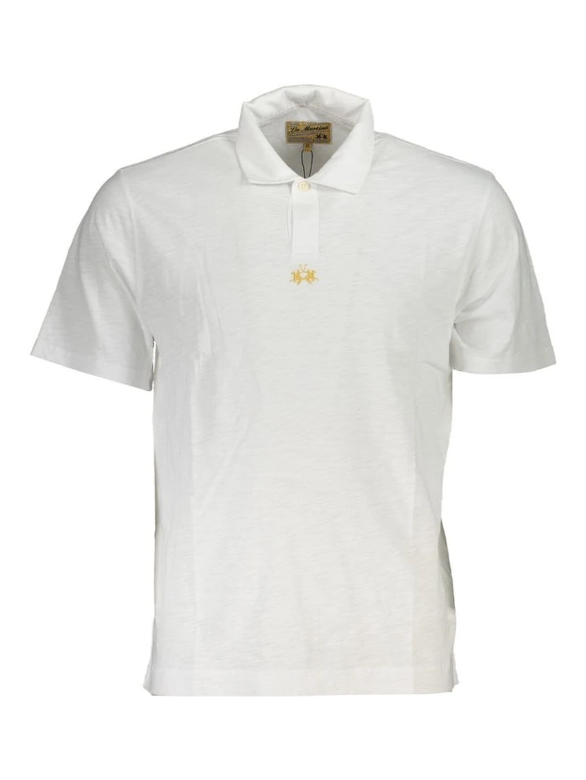 White Cotton Polo Shirt