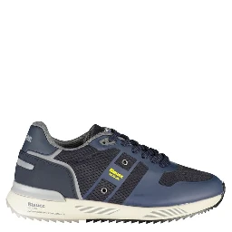Blue Polyester Sneaker