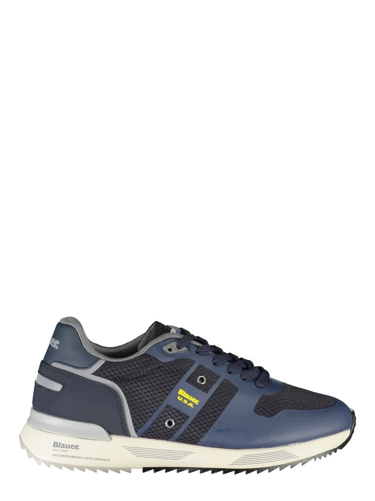 Blue Polyester Sneaker