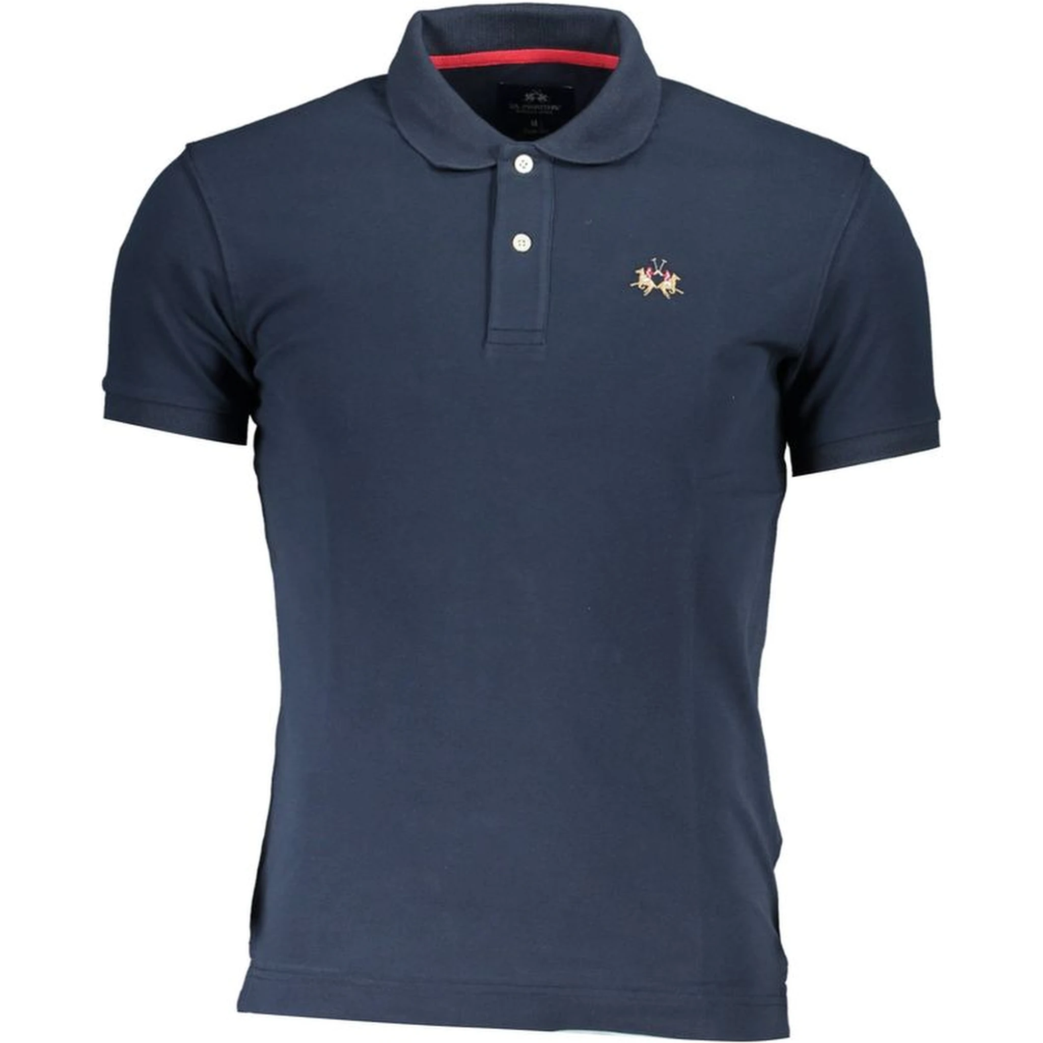 Blue Cotton Polo Shirt