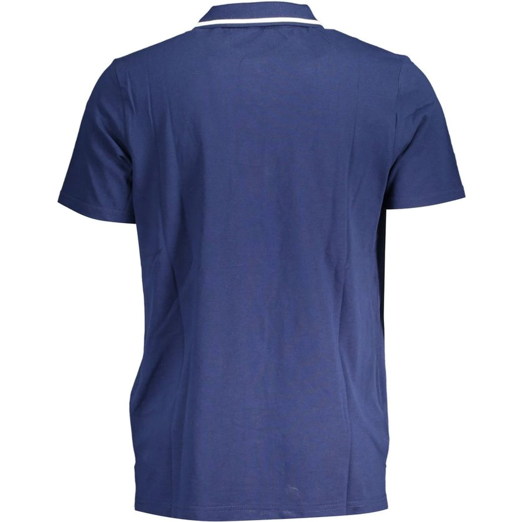 Blue Cotton Polo Shirt