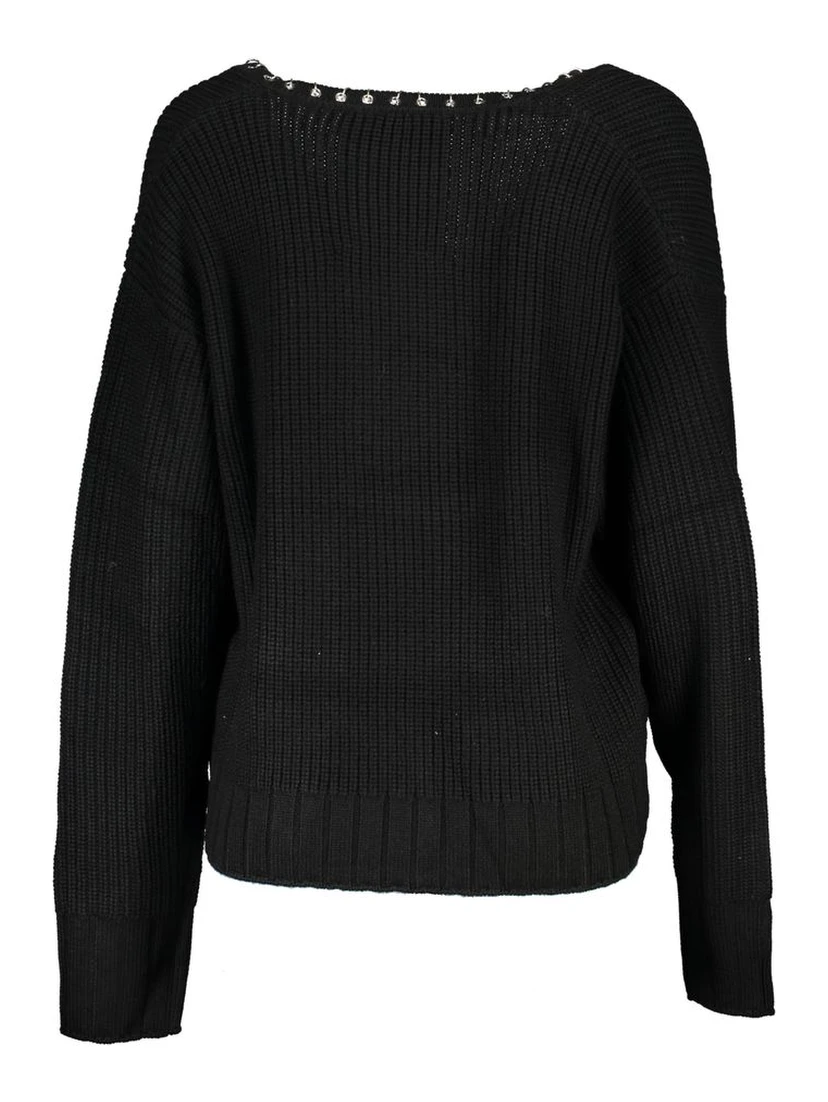 Black Fabric Sweater