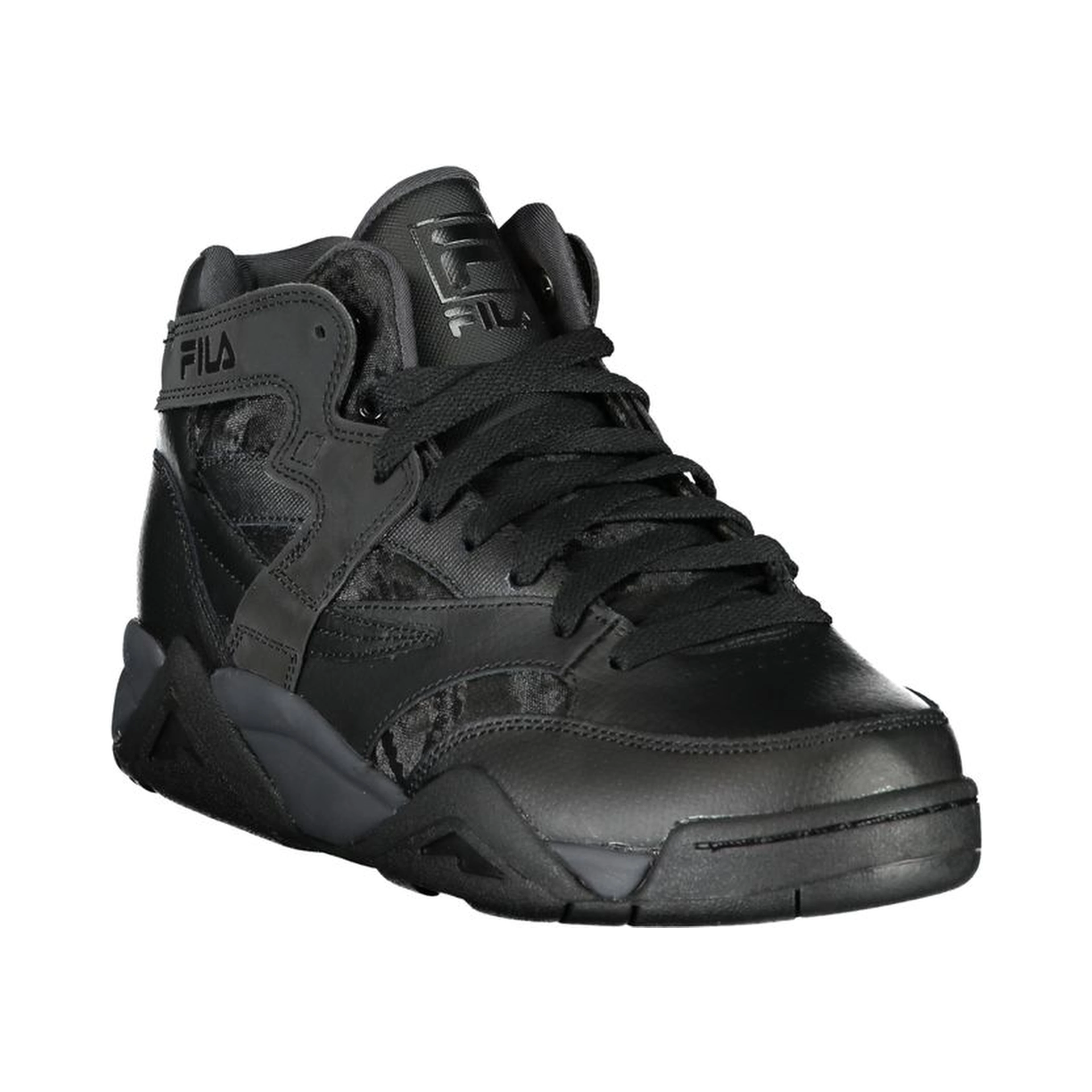 Black Polyester Sneaker