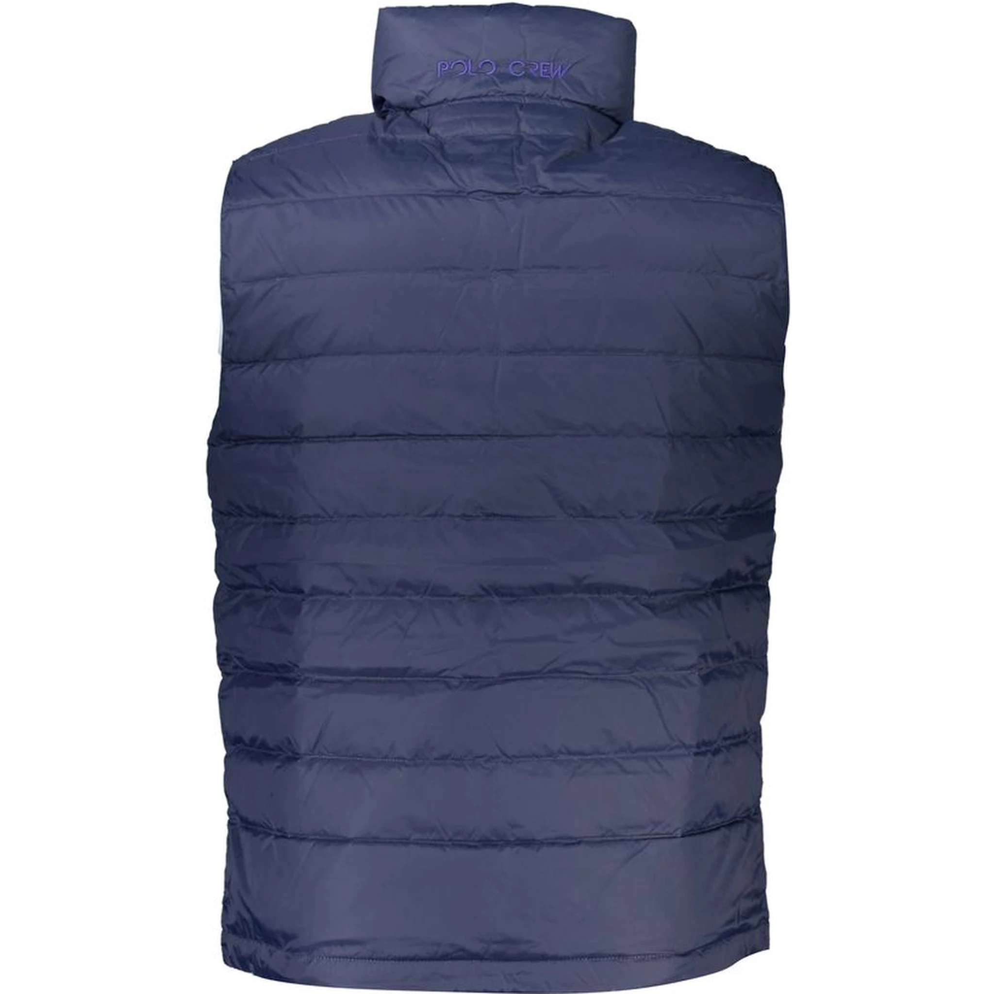 Blue Polyamide Sleveless Jacket
