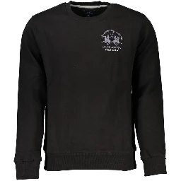 Black Cotton Sweatshirt