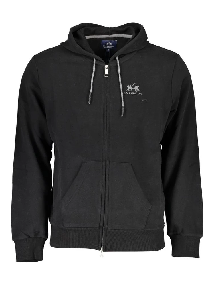 Black Cotton Sweatshirt