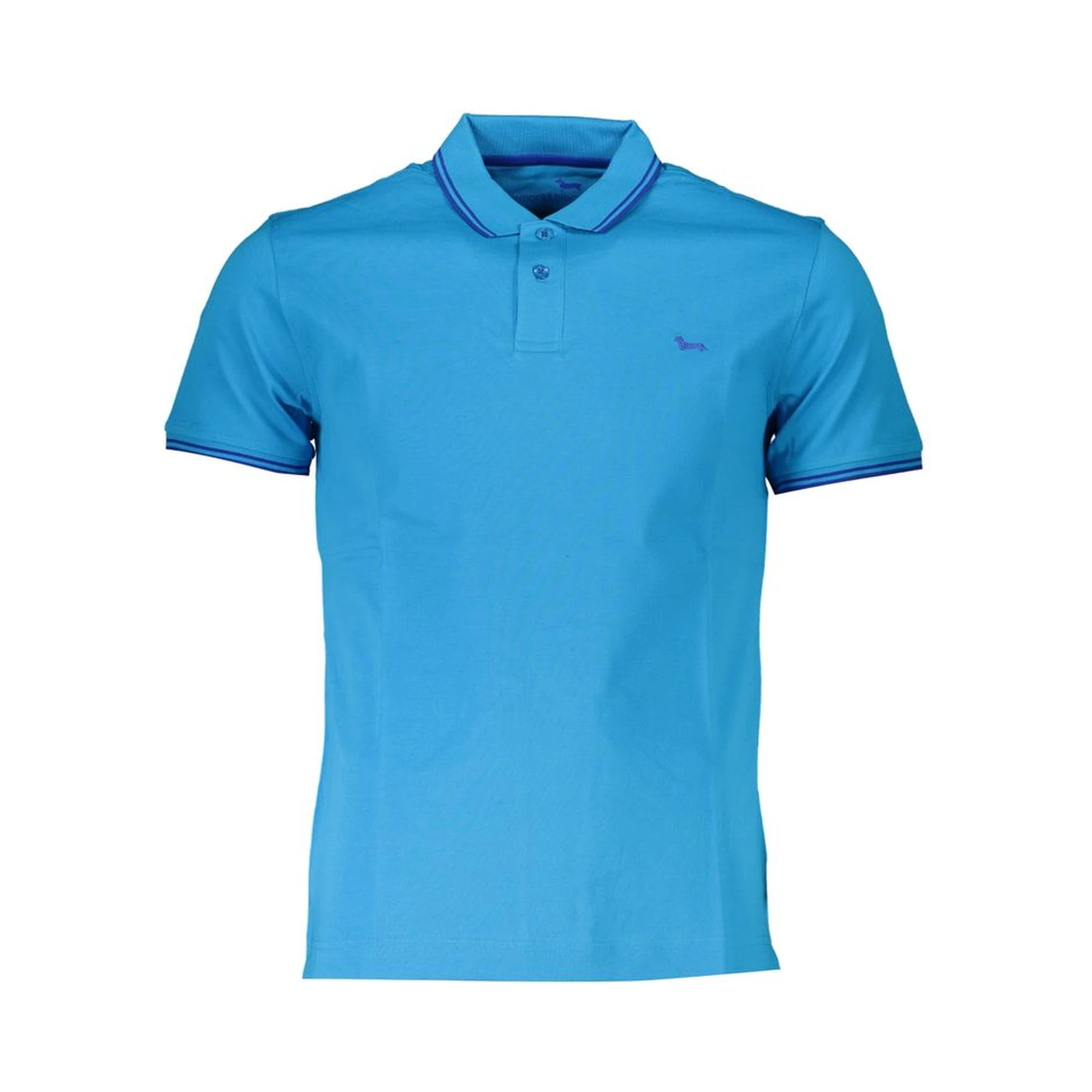 Blue Cotton Polo Shirt