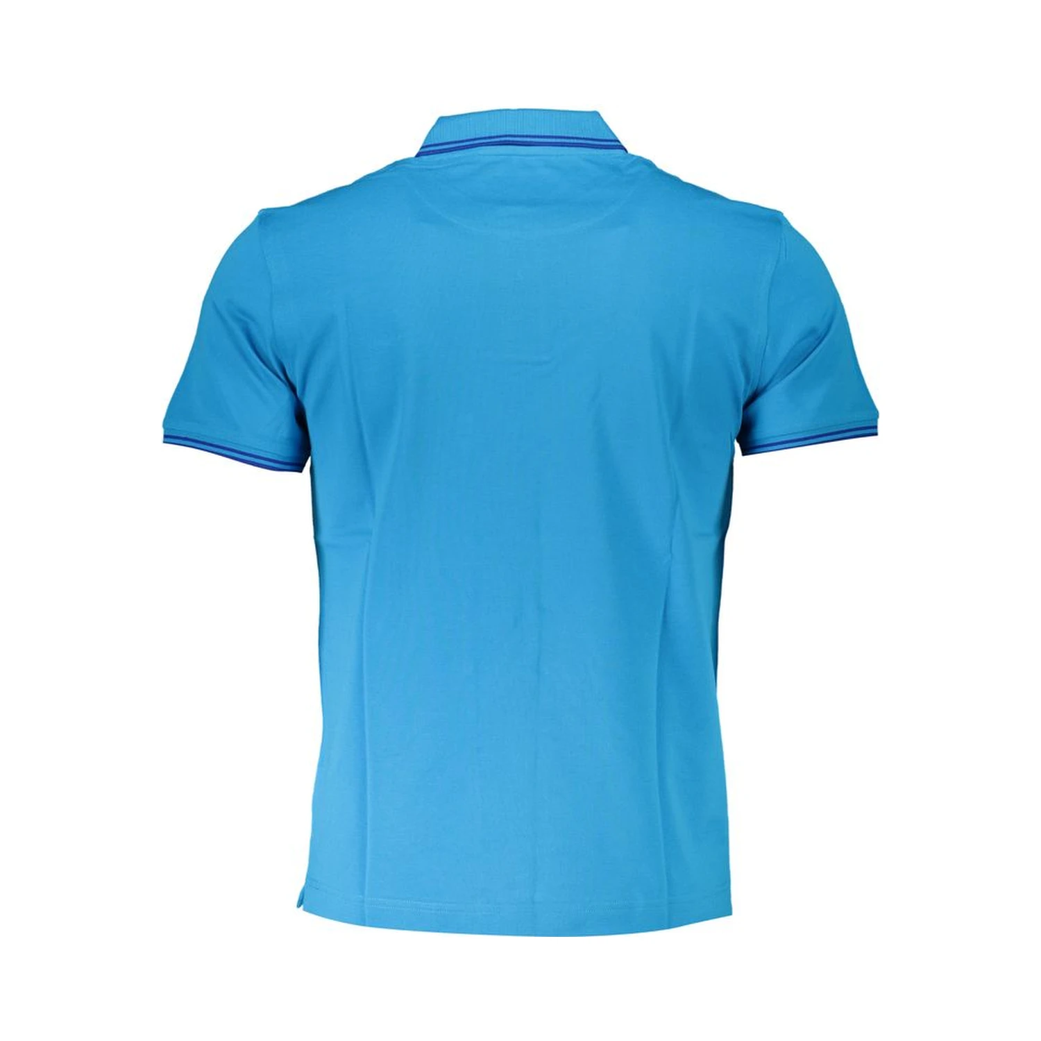 Blue Cotton Polo Shirt