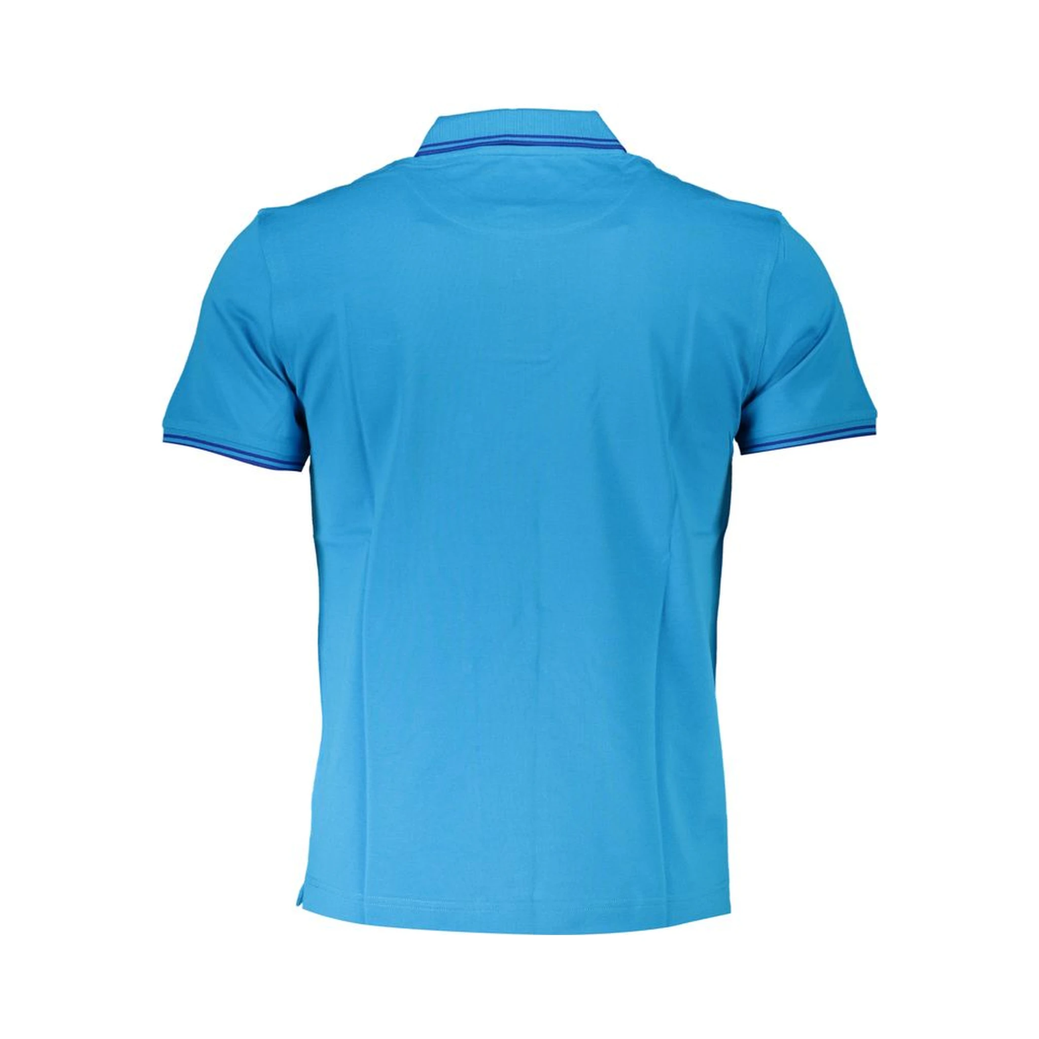 Blue Cotton Polo Shirt