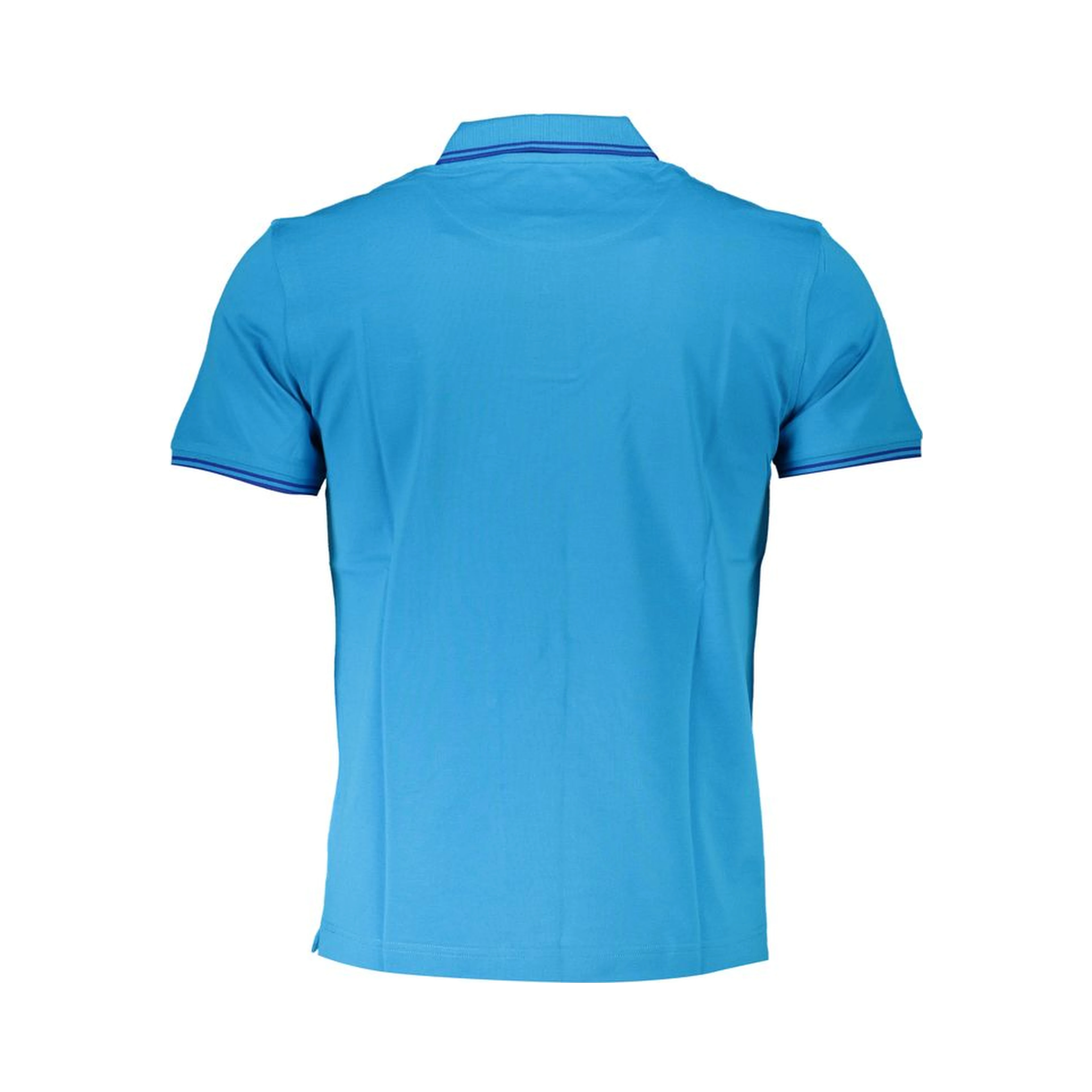 Blue Cotton Polo Shirt