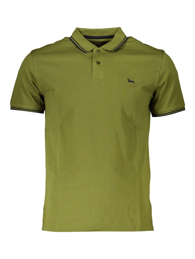 Green Cotton Polo Shirt