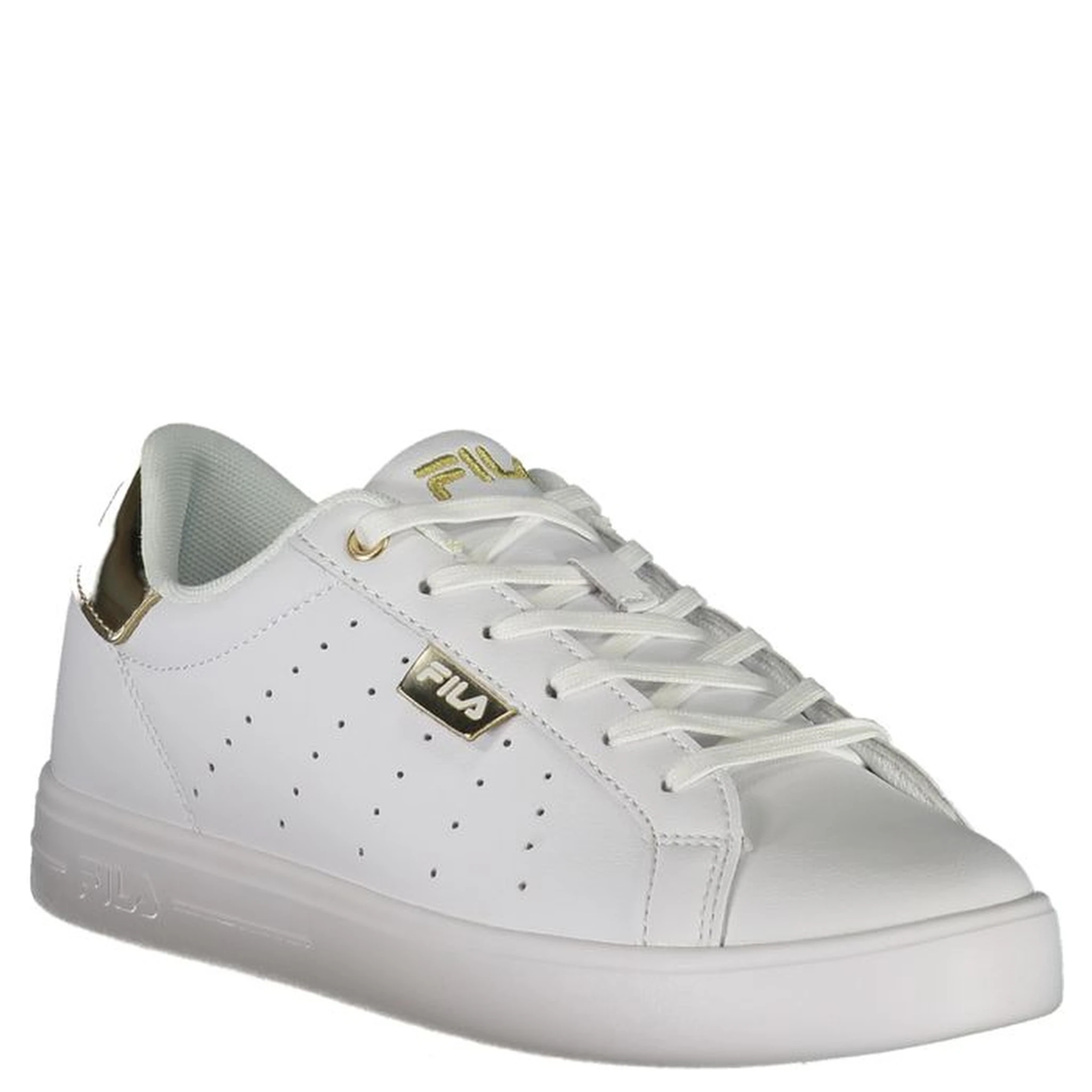 White Polyester Sneaker
