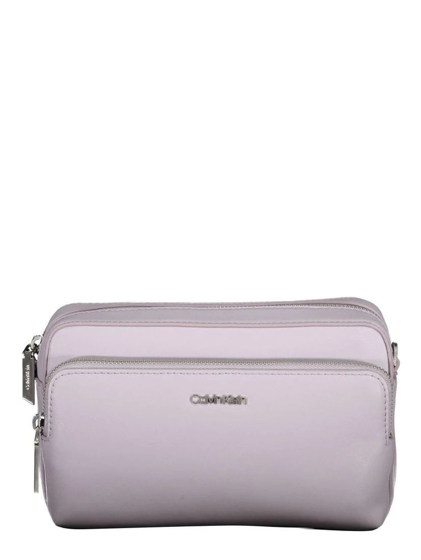 Purple Polyester Women's Handbag