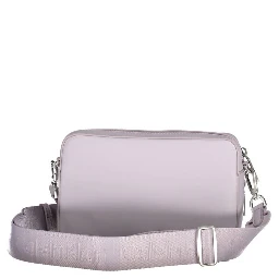 Purple Polyester Women's Handbag