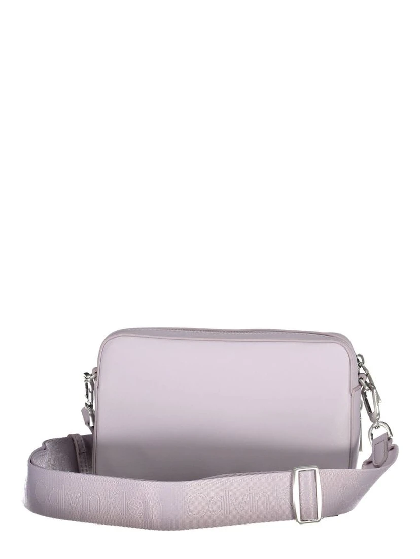 Purple Polyester Women's Handbag