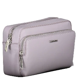Purple Polyester Women's Handbag