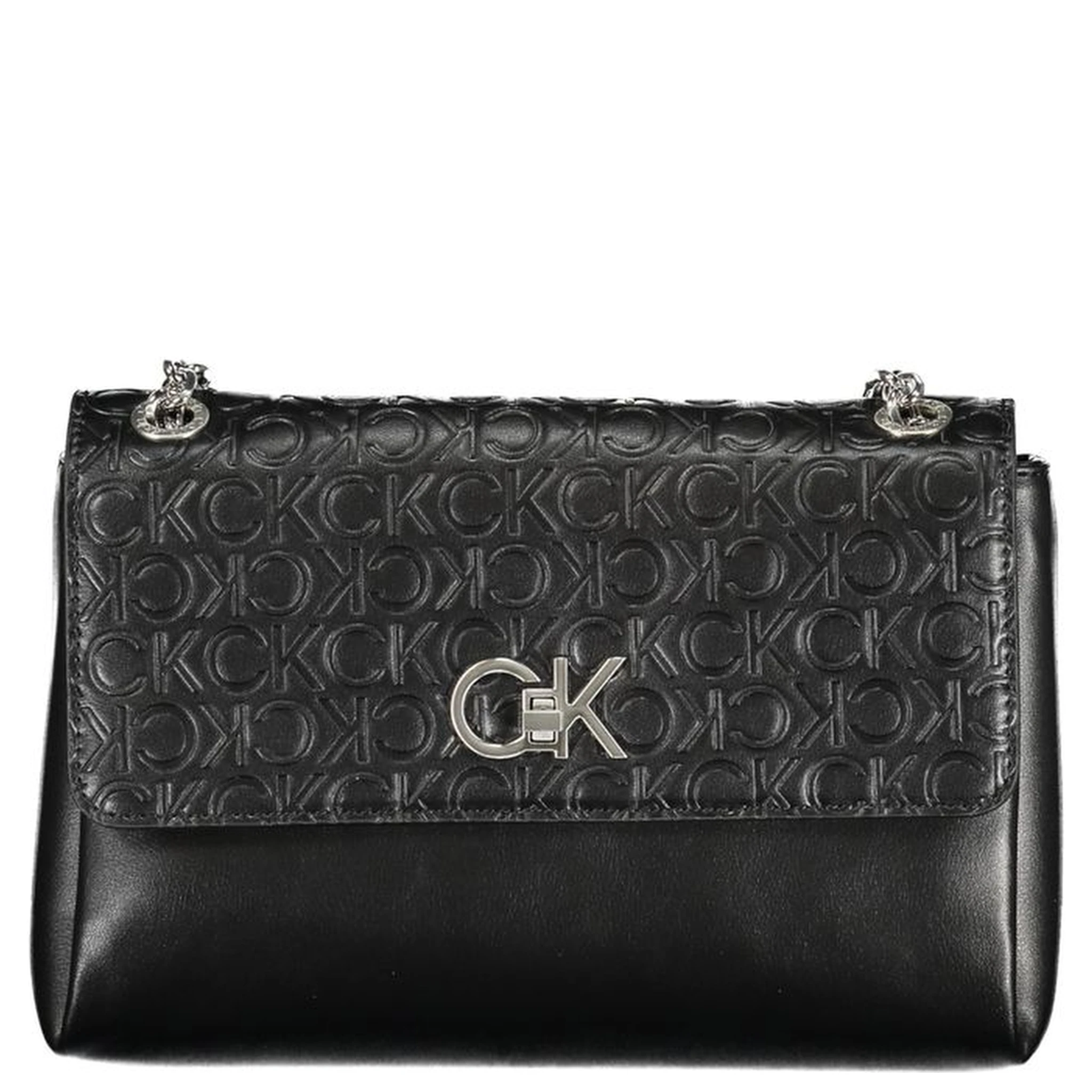 Re-lock Logo-embossed Crossbody Bag In Black