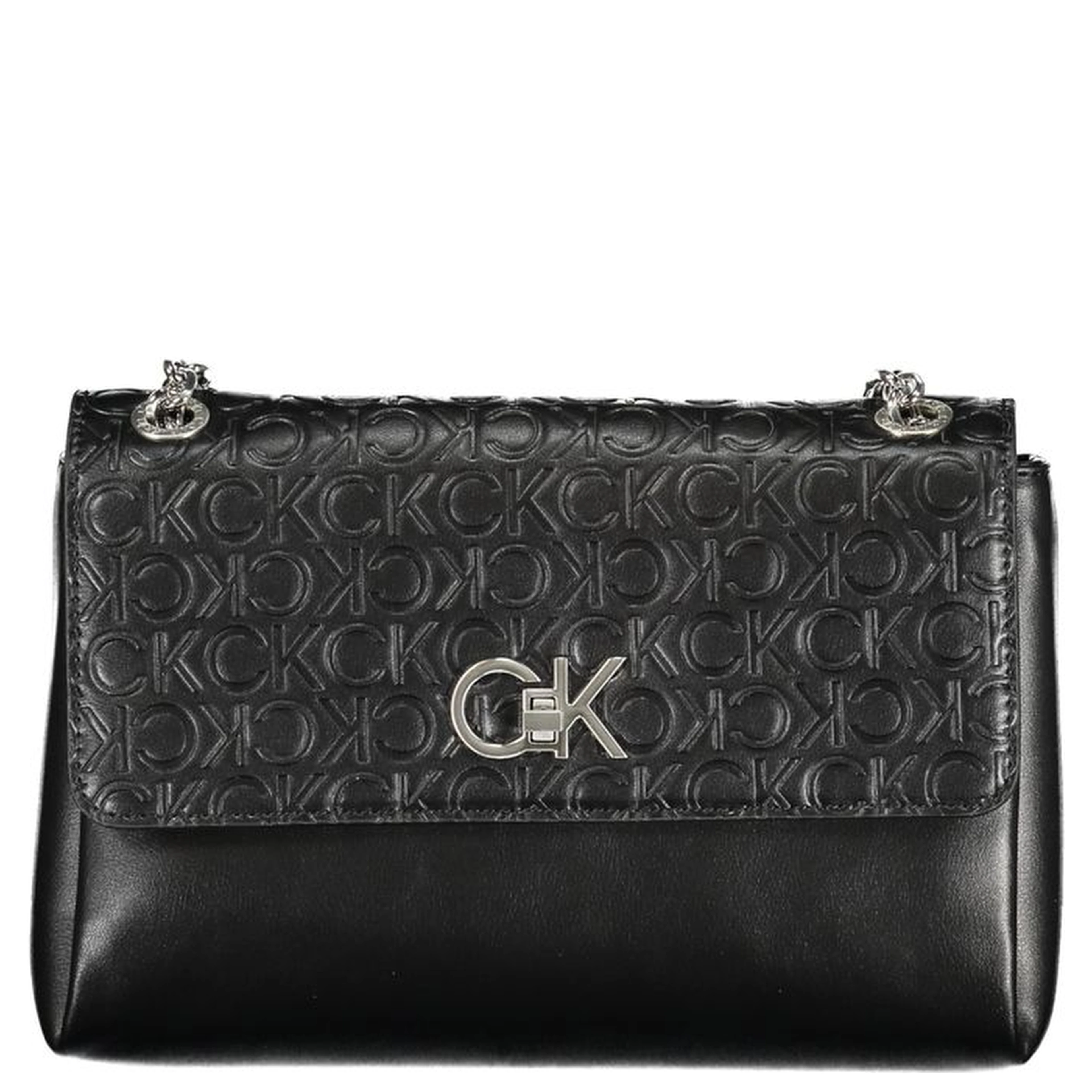 Re-lock Logo-embossed Crossbody Bag In Black