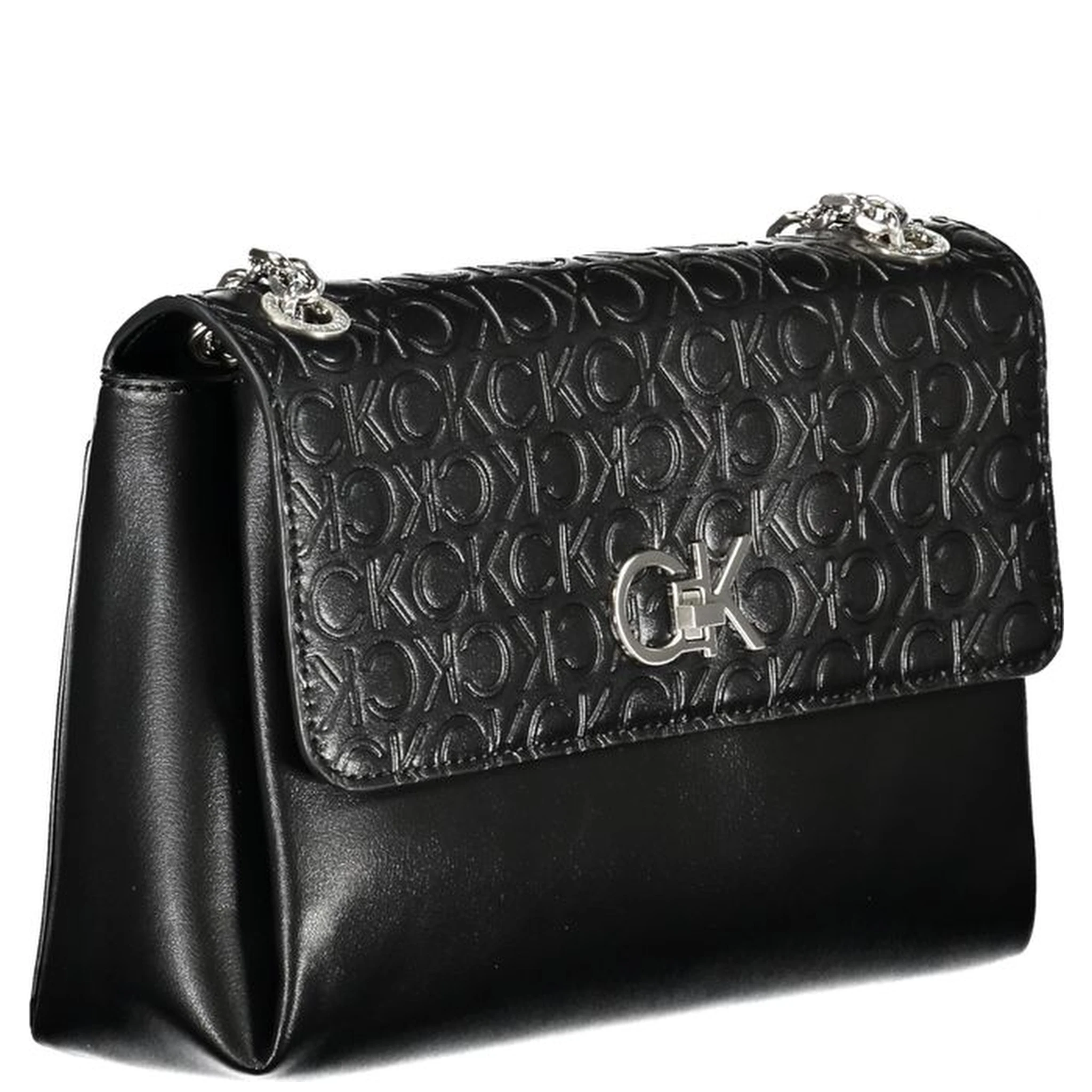 Re-lock Logo-embossed Crossbody Bag In Black