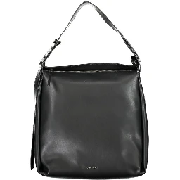 Black Polyester Handbag