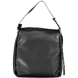 Black Polyester Handbag