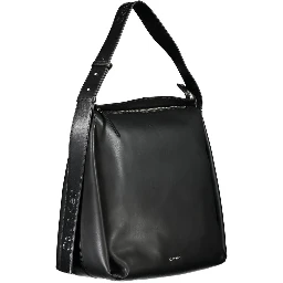 Black Polyester Handbag