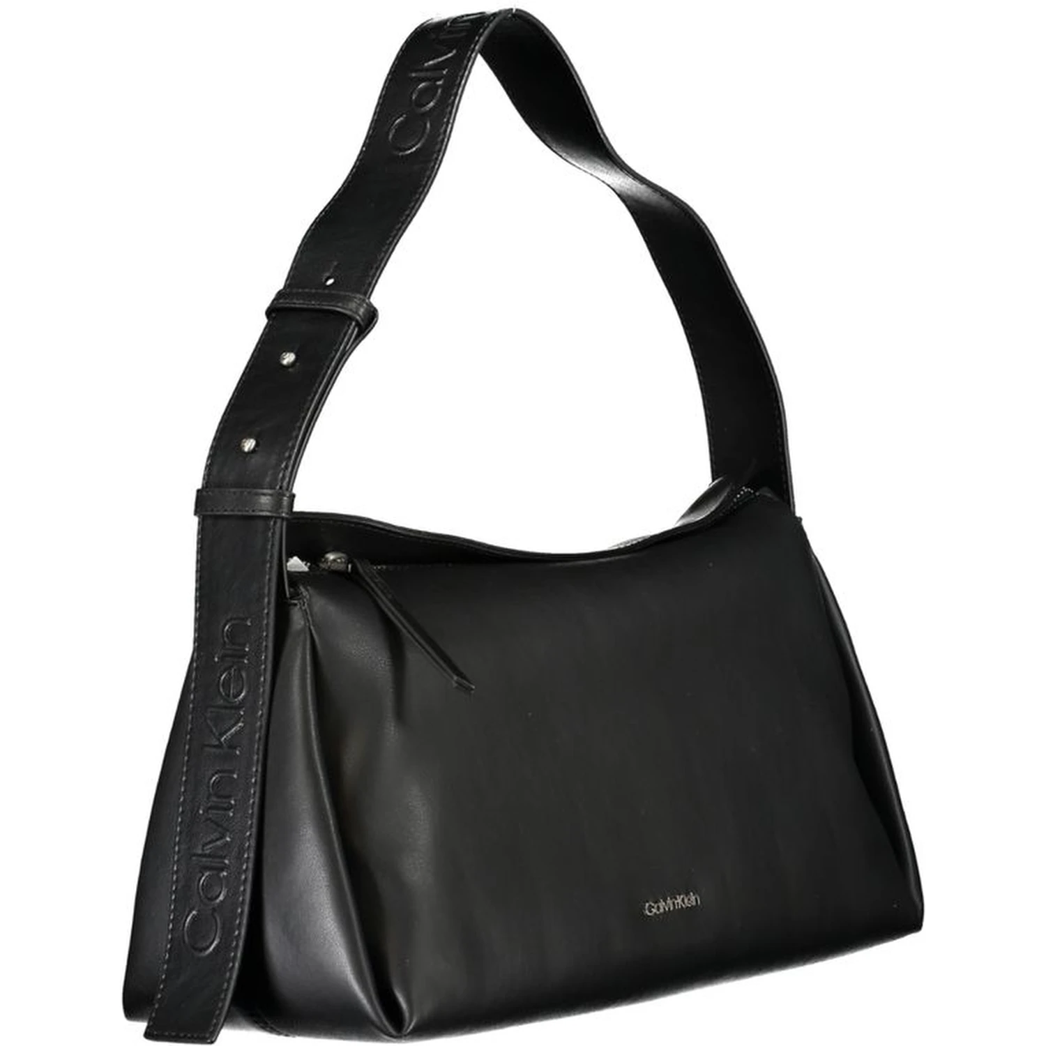Black Polyester Handbag