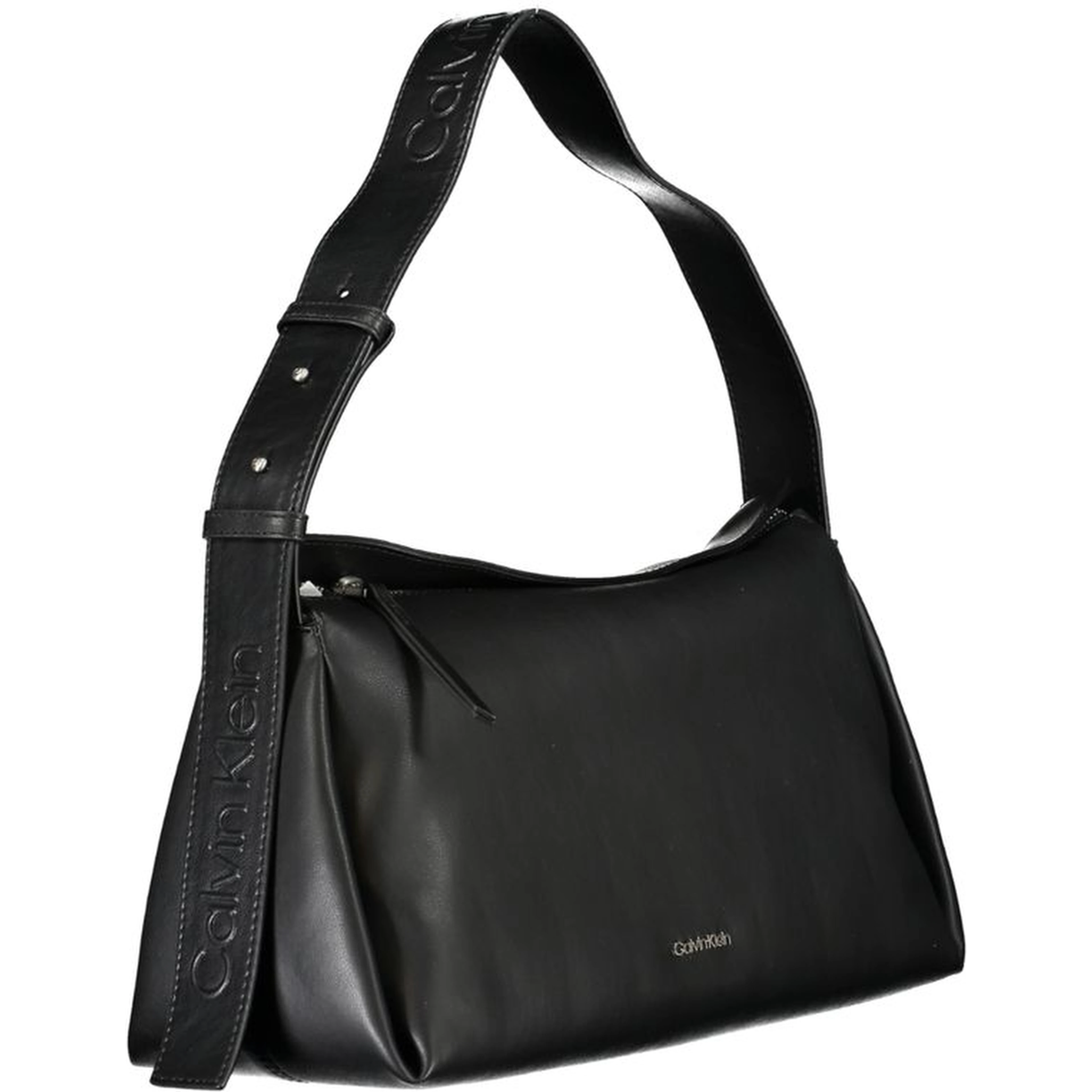 Black Polyester Handbag