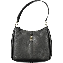 Black Polyester Handbag