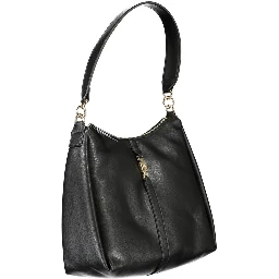 Black Polyester Handbag