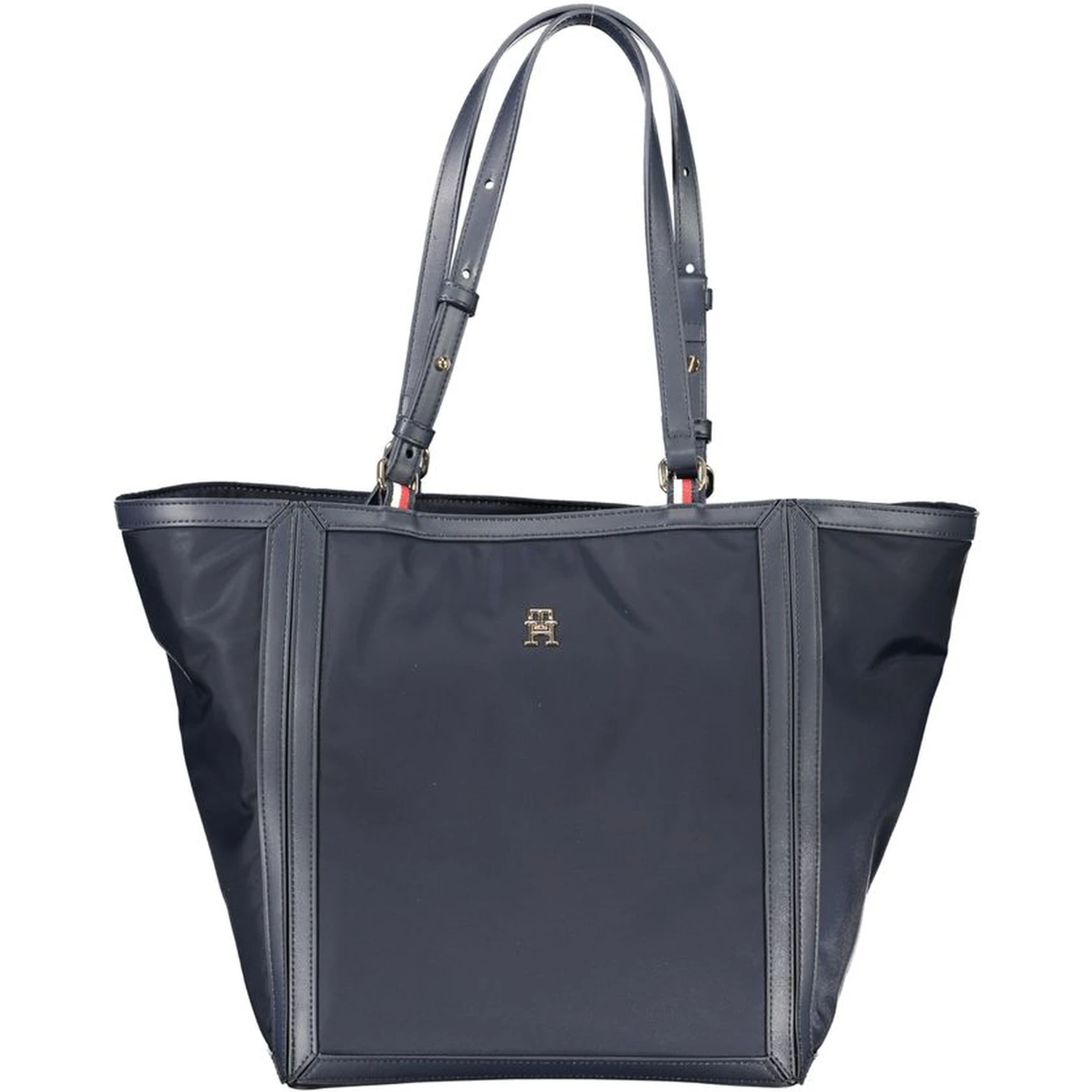 Blue Polyester Handbag