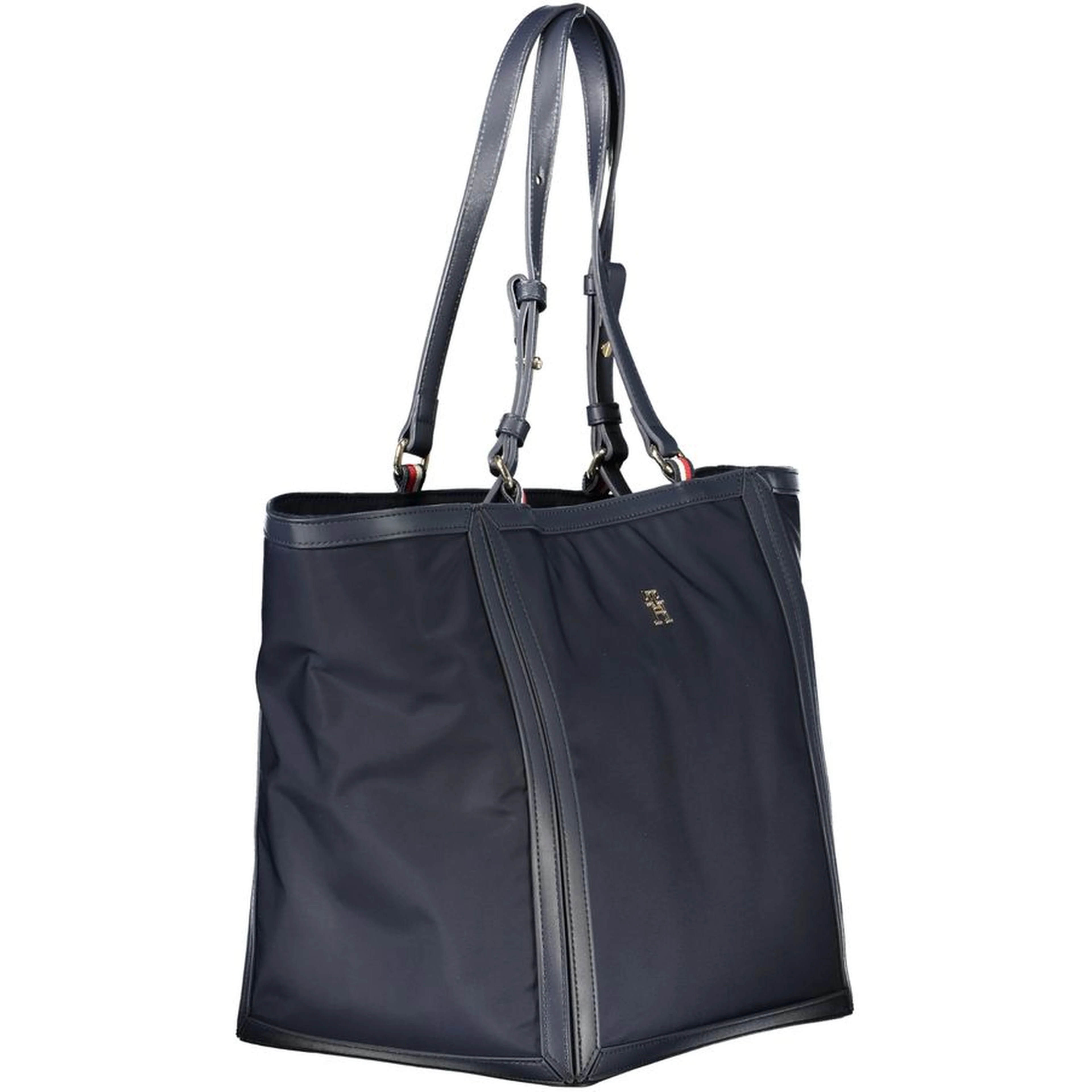 Blue Polyester Handbag