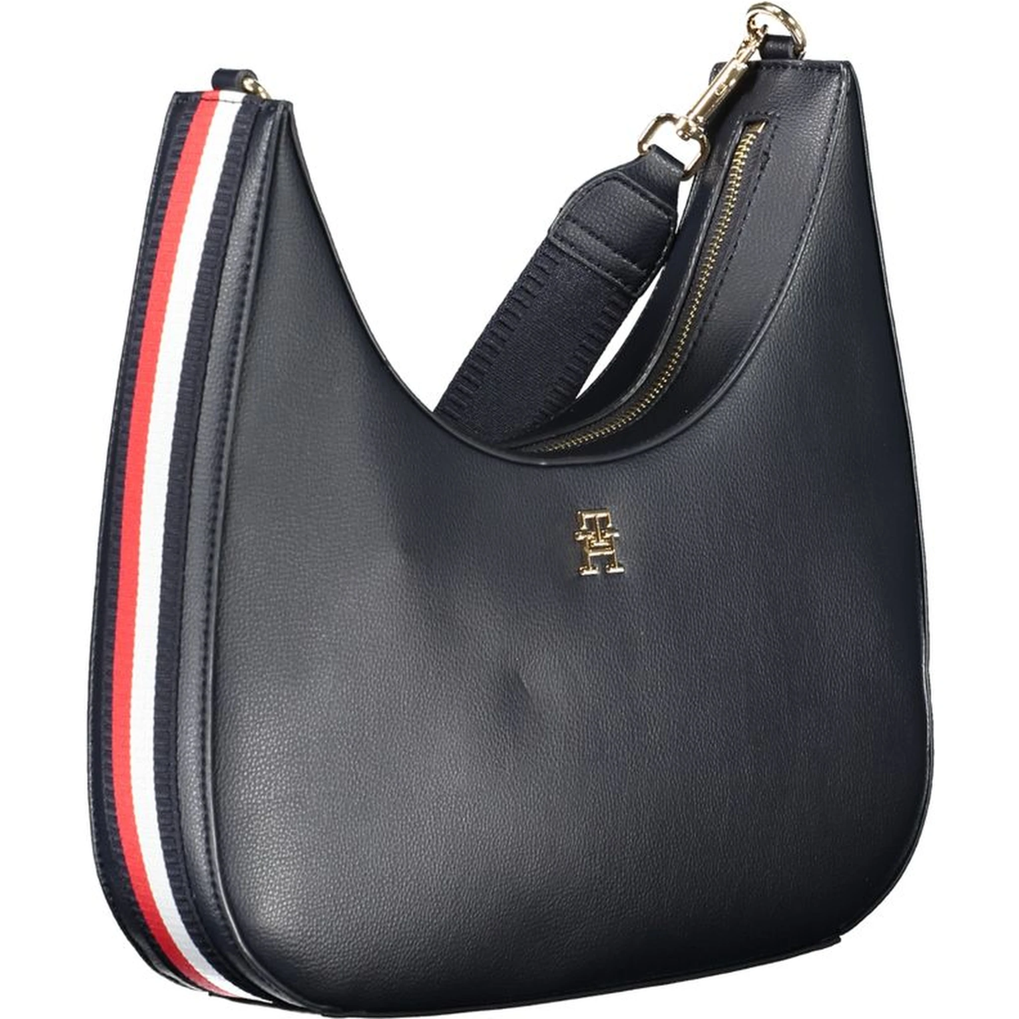 Blue Polyester Handbag