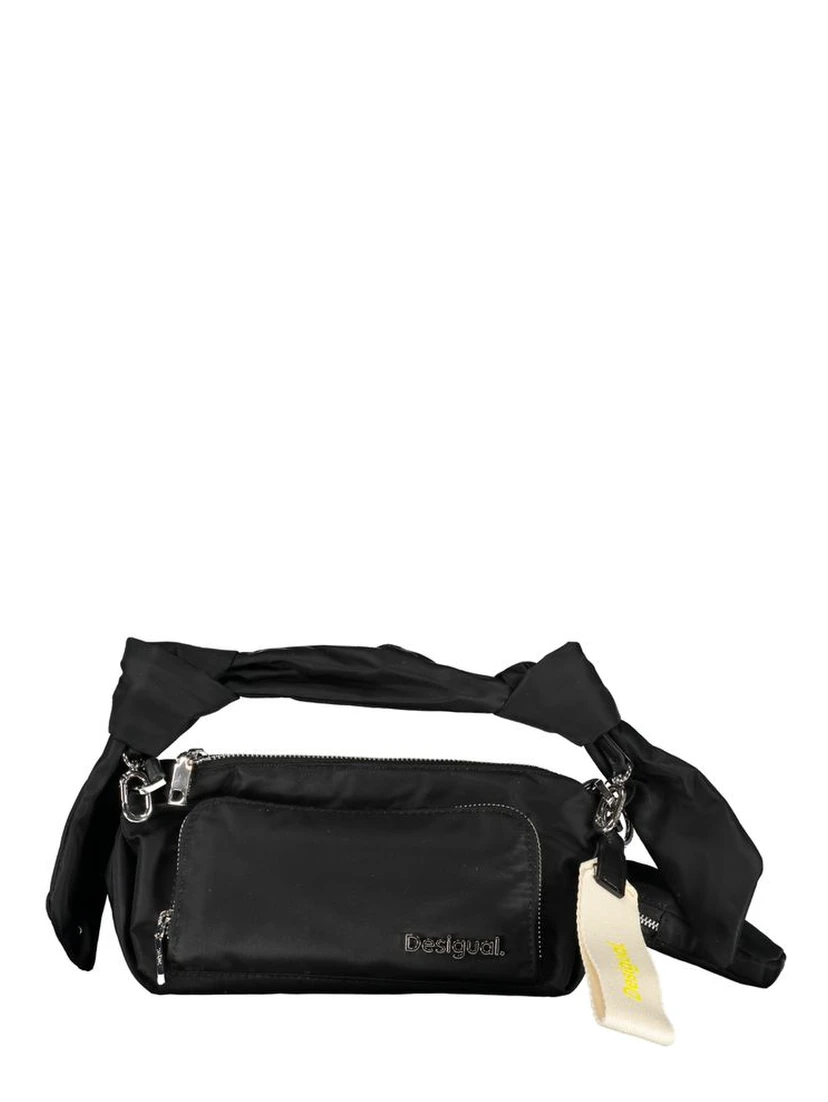 Black Polyester Handbag