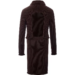 Brown Viscose Casual Dress