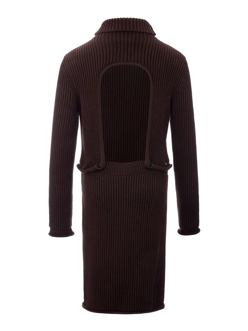 Brown Viscose Casual Dress