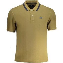 Green Cotton Polo Shirt