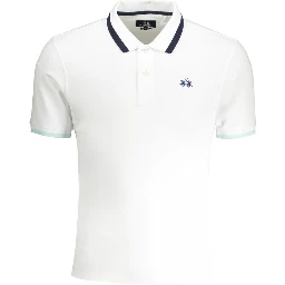 White Cotton Polo Shirt