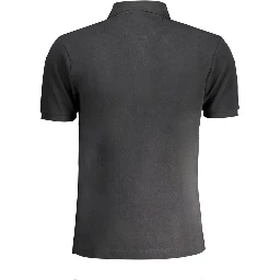 Black Cotton Polo Shirt