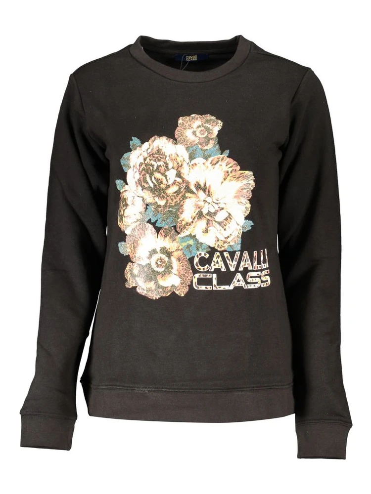 Black Cotton Sweatshirt