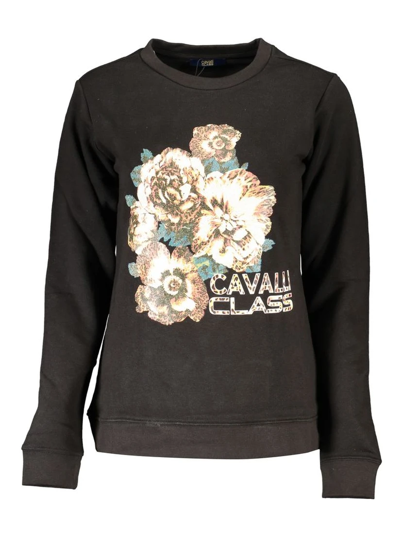 Black Cotton Sweatshirt