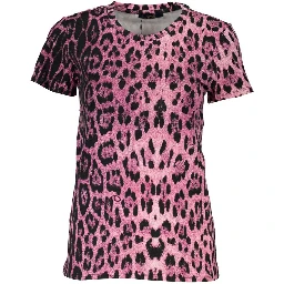 تيشيرت قطني وردي