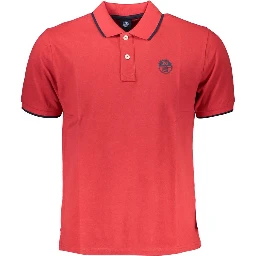 Red Cotton Polo Shirt