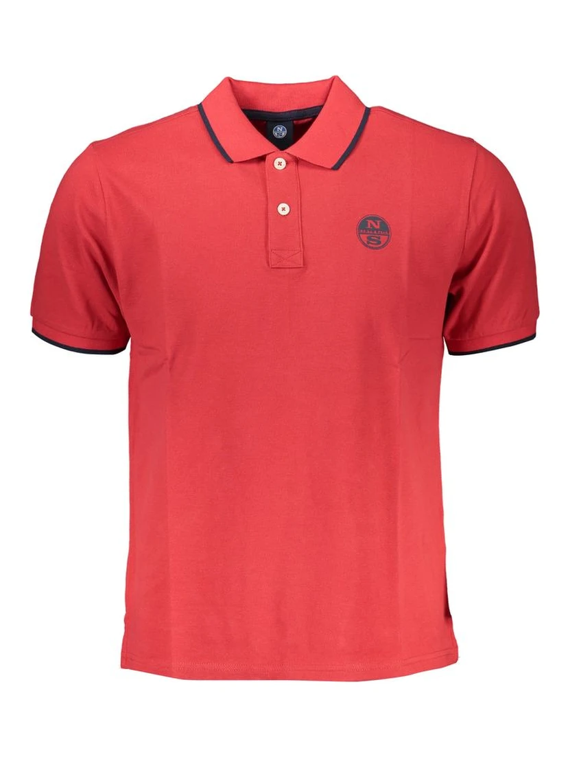Red Cotton Polo Shirt