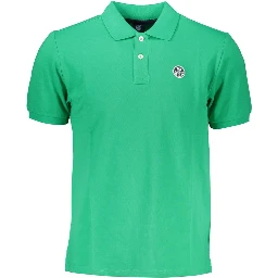 قميص بولو قطني أخضر