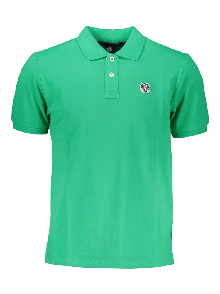 Green Cotton Polo Shirt