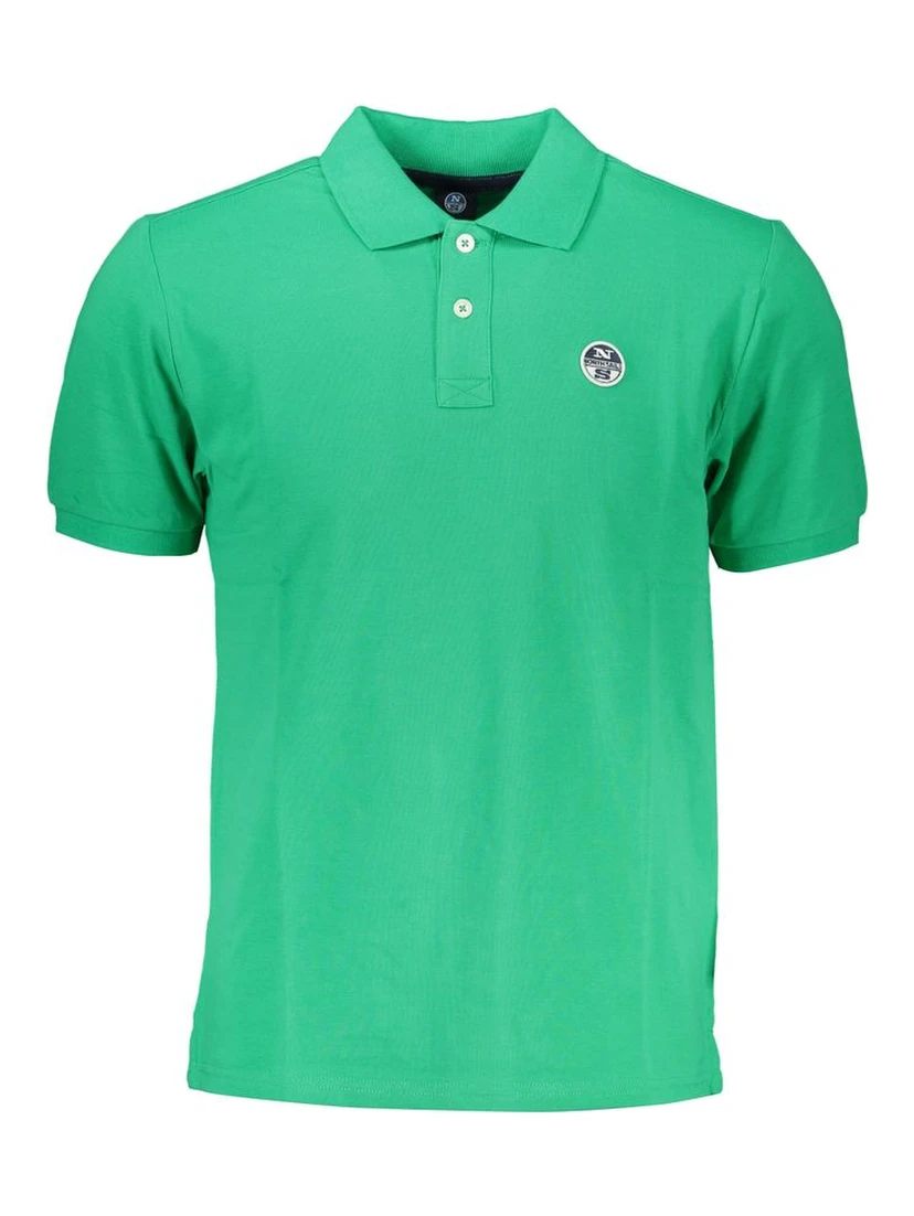 Green Cotton Polo Shirt