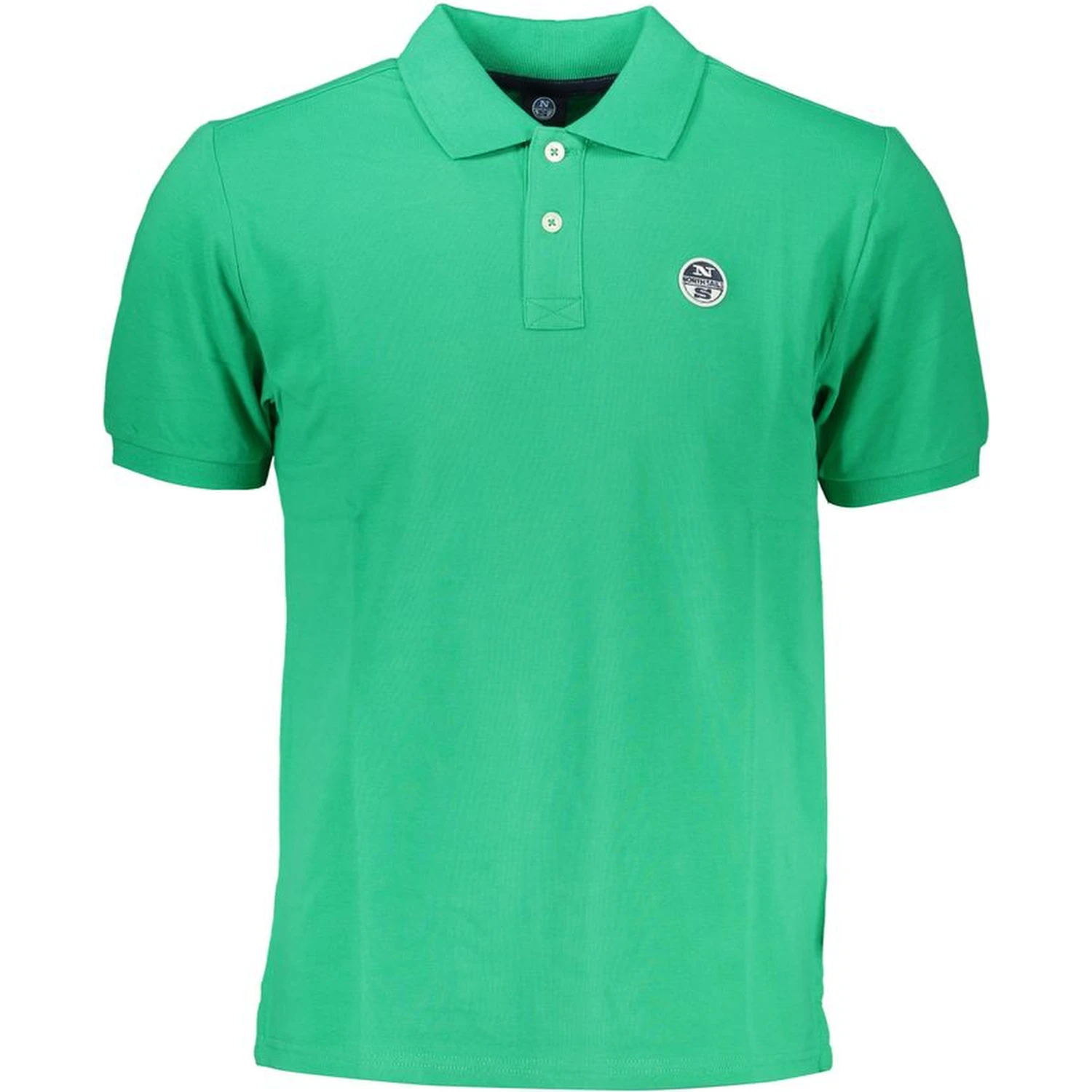Green Cotton Polo Shirt