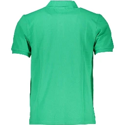 قميص بولو قطني أخضر