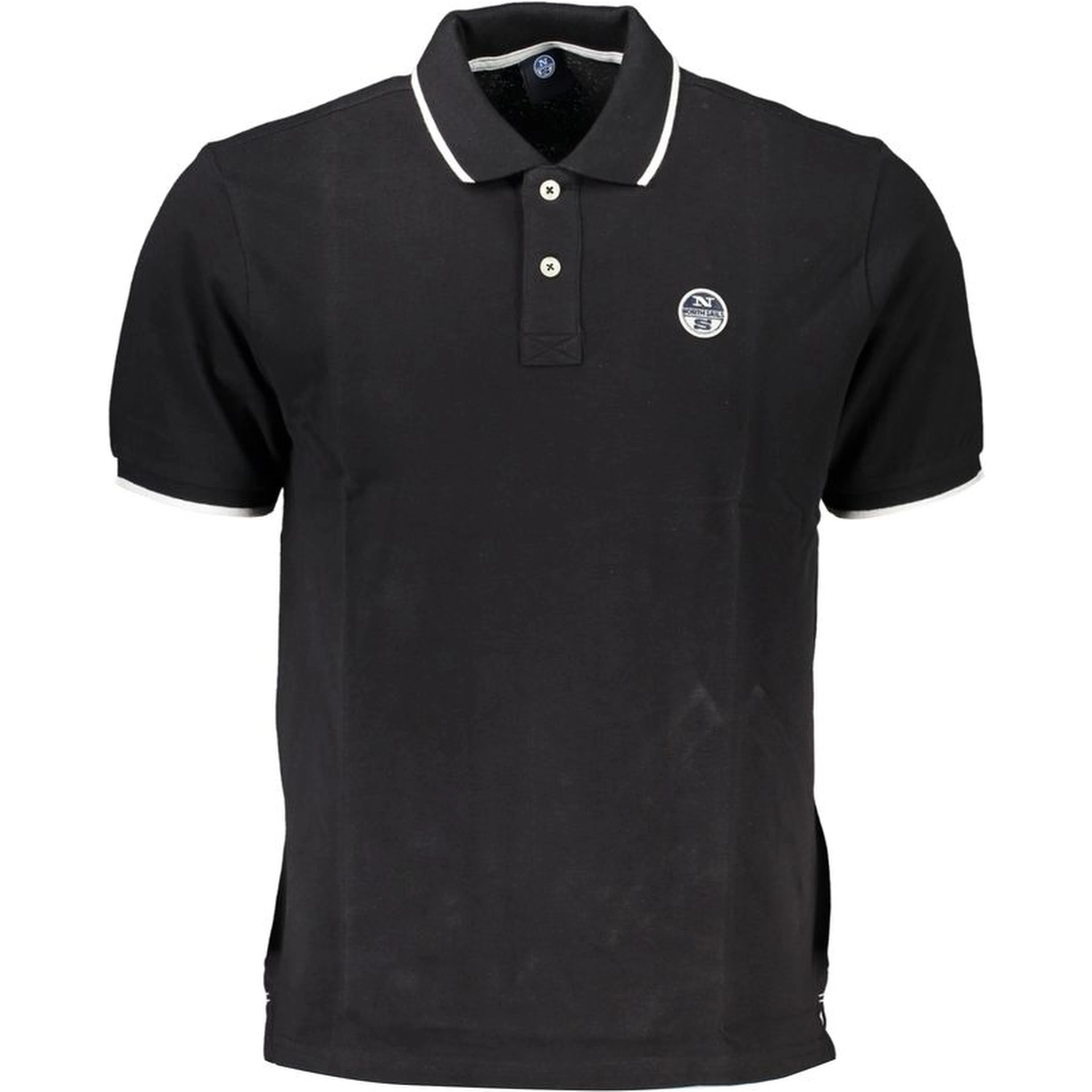 Black Cotton Polo Shirt